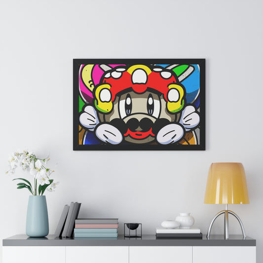 Mario's Magical Mural Medley: Framed Poster