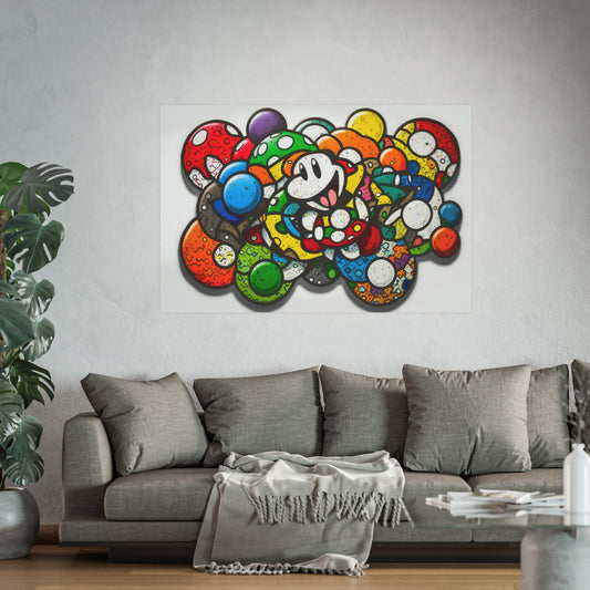 Mario's Myriad Mushrooms: Satin and Archival Matte Posters