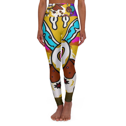 Cosmic Candyland Conquest: High Waisted Yoga Leggings