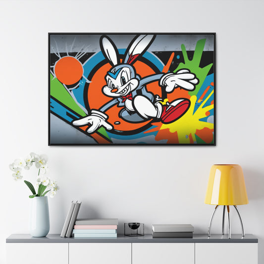 Carrot Crusader: Framed Canvas Art