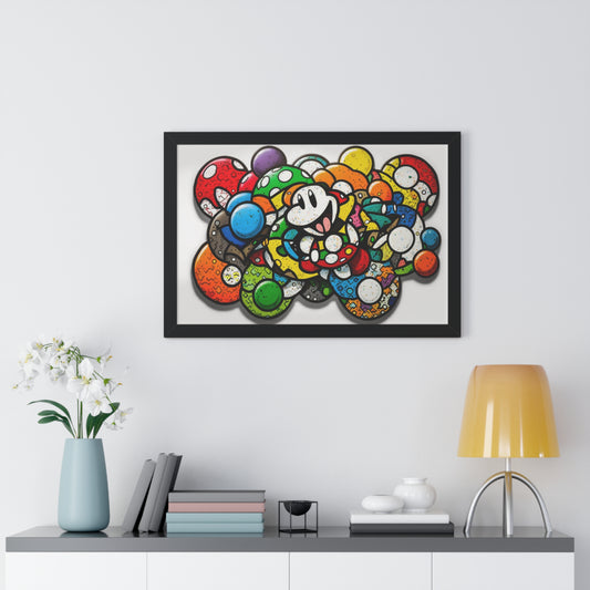 Mario's Myriad Mushrooms: Framed Poster
