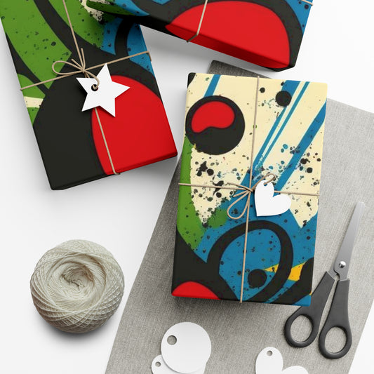 Abstract Splat Symphony: Gift Wrap Papers