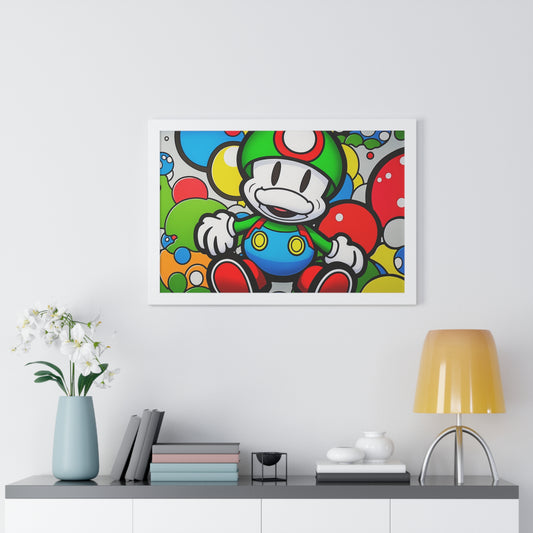 Mario's Fungal Fiesta: Framed Poster
