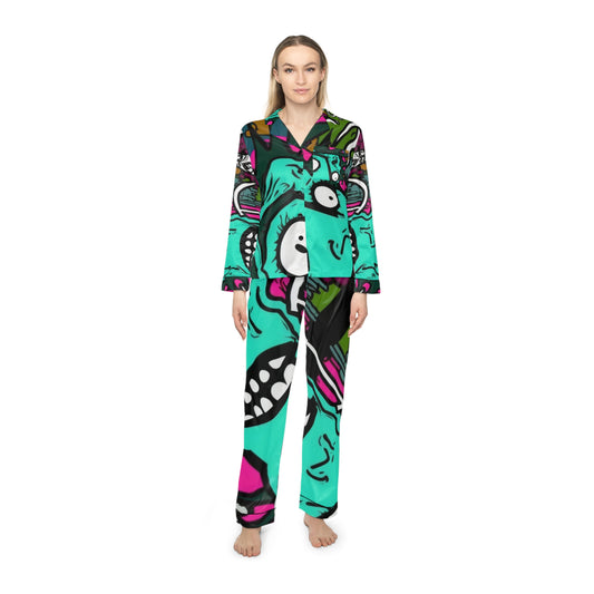 Bizarre Bazaar: Women's Satin Pajamas