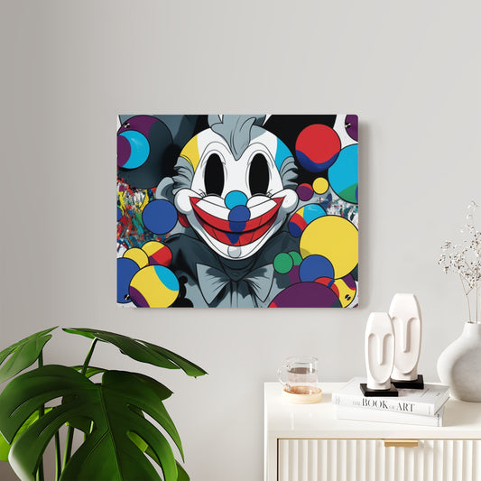 Clown's Colorful Carnival: Acrylic Wall Art Panels