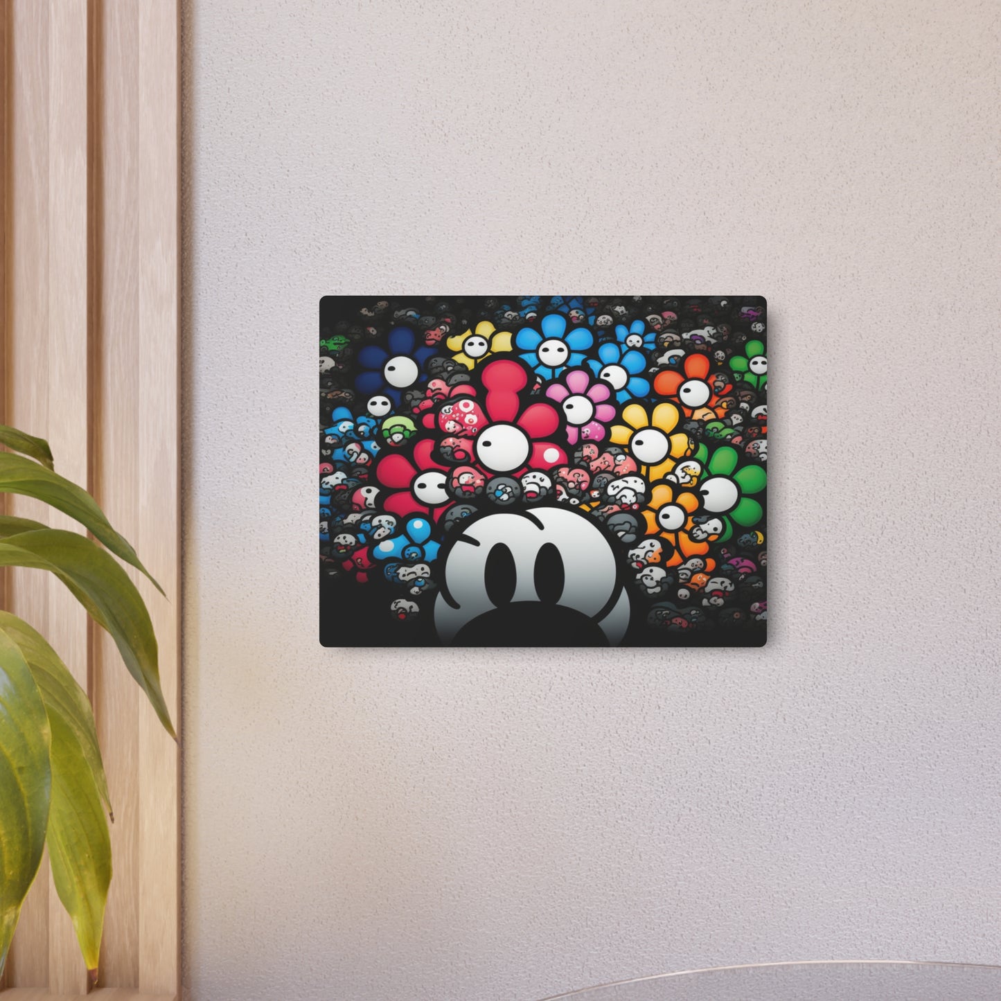 Bountiful Blooms of the Mushroom Kingdom: Metal Art Sign