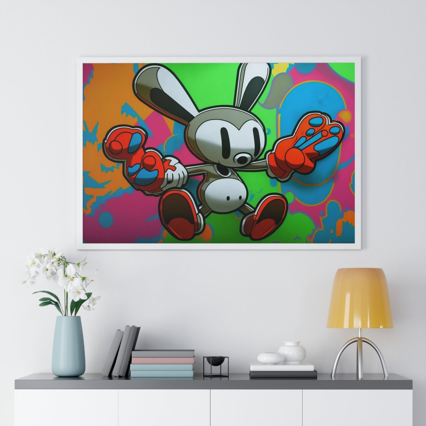 Rave Rabbit: Framed Poster