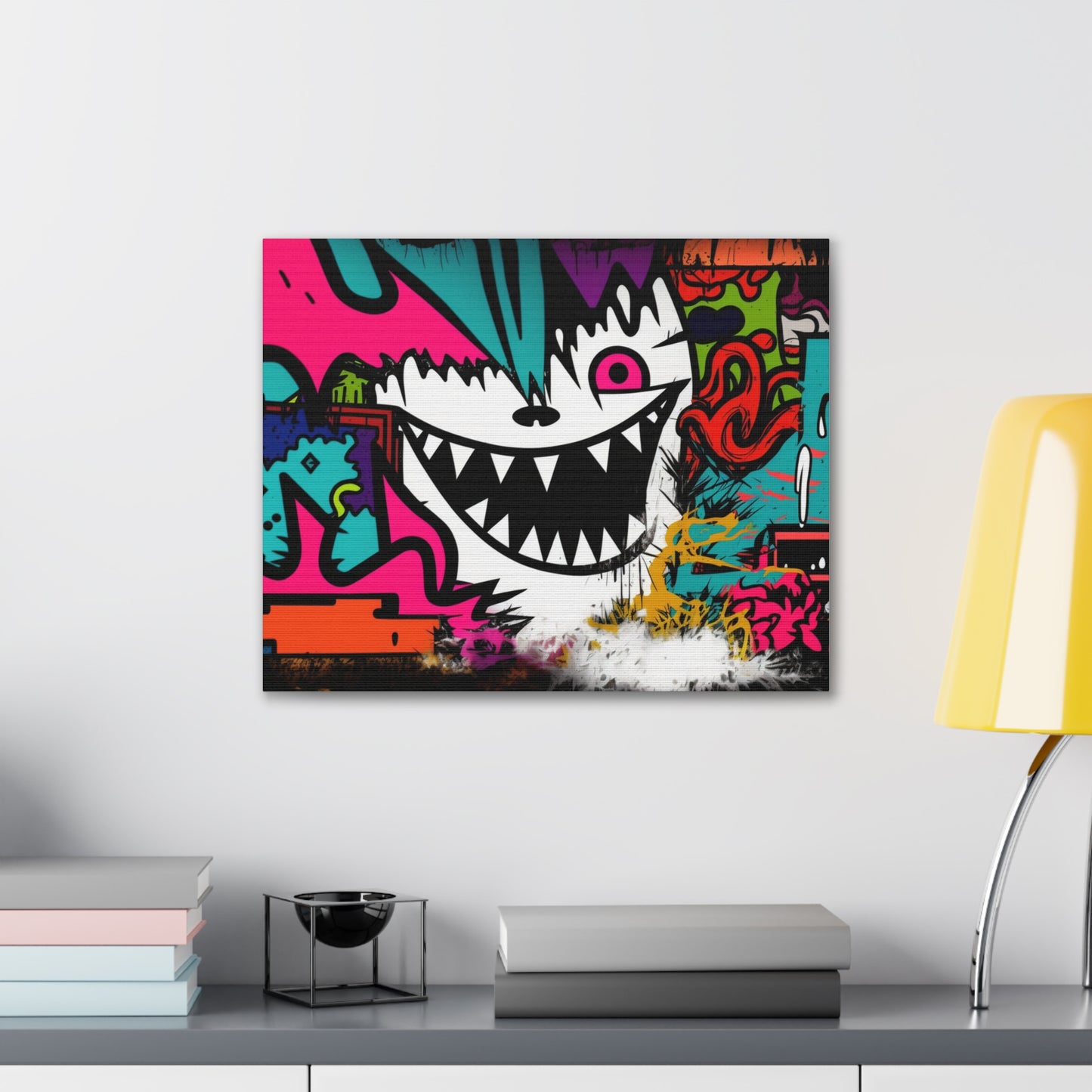 Neon Nightmare: Canvas Art