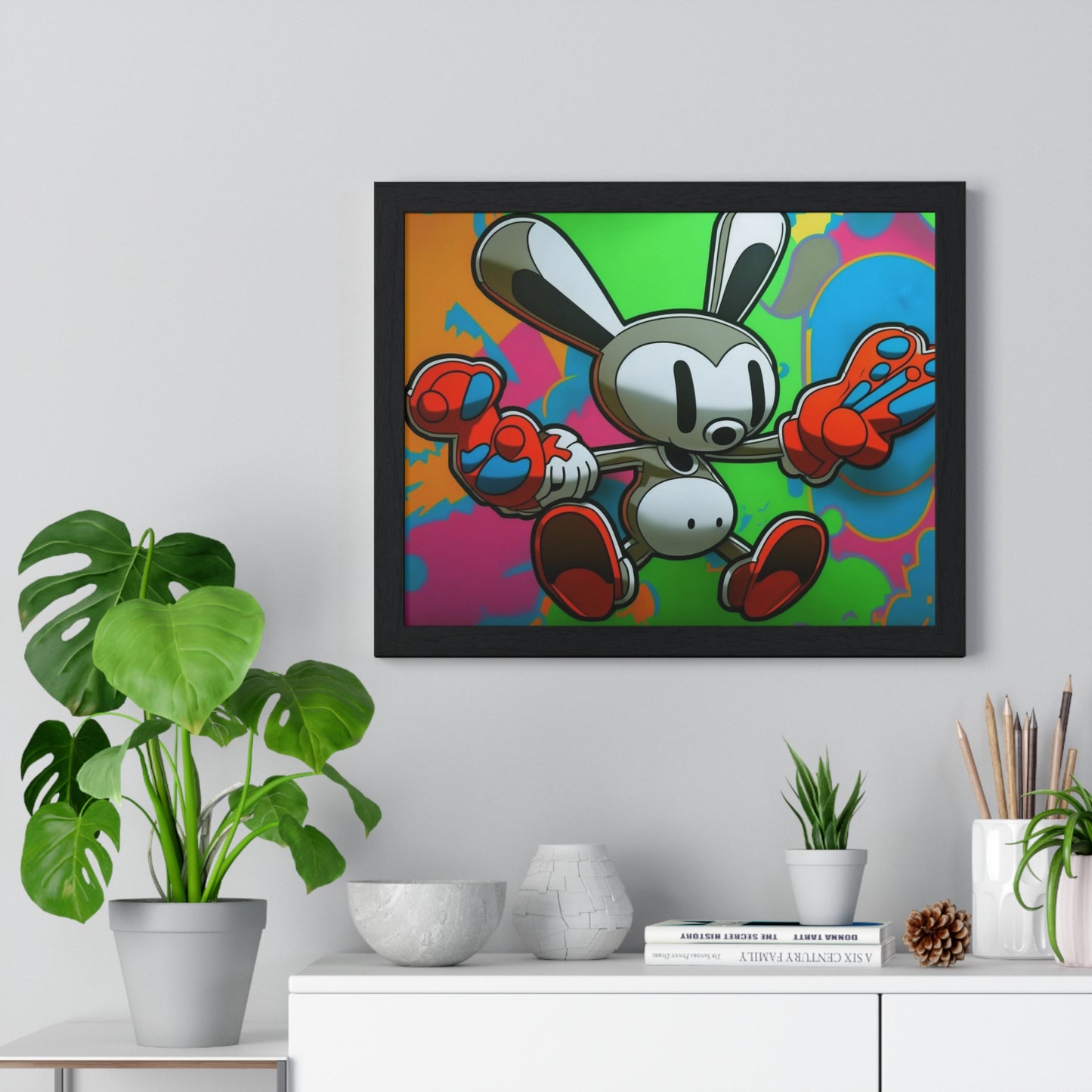 Rave Rabbit: Framed Poster