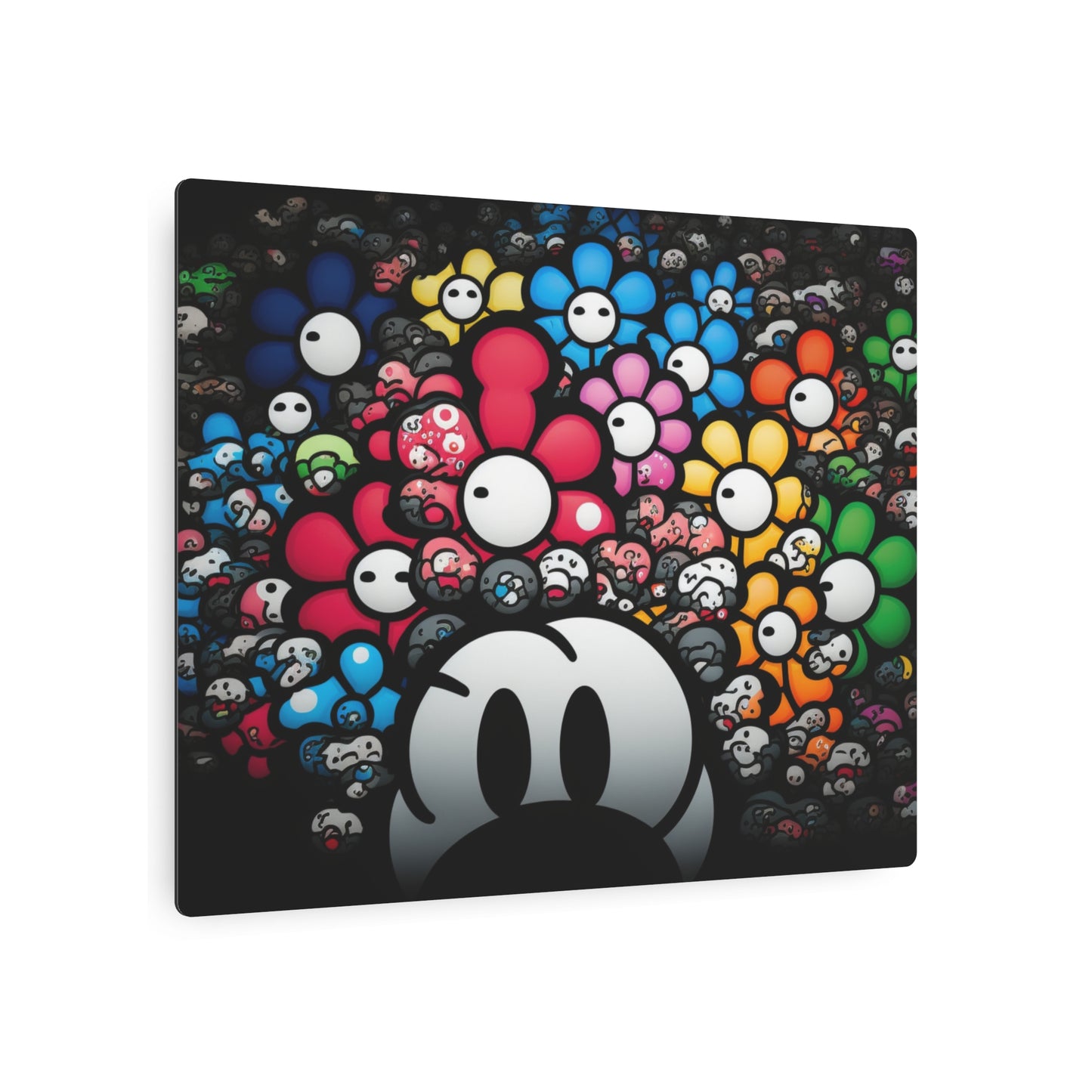 Bountiful Blooms of the Mushroom Kingdom: Metal Art Sign