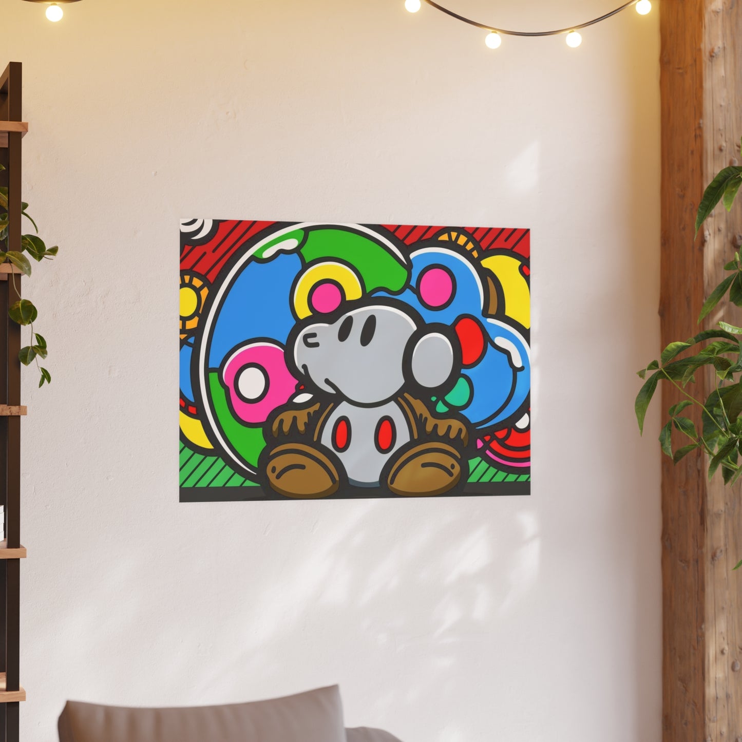 Toadstool Titan's Technicolor Tapestry: Satin and Archival Matte Posters