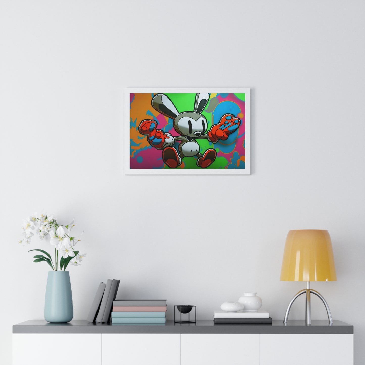 Rave Rabbit: Framed Poster