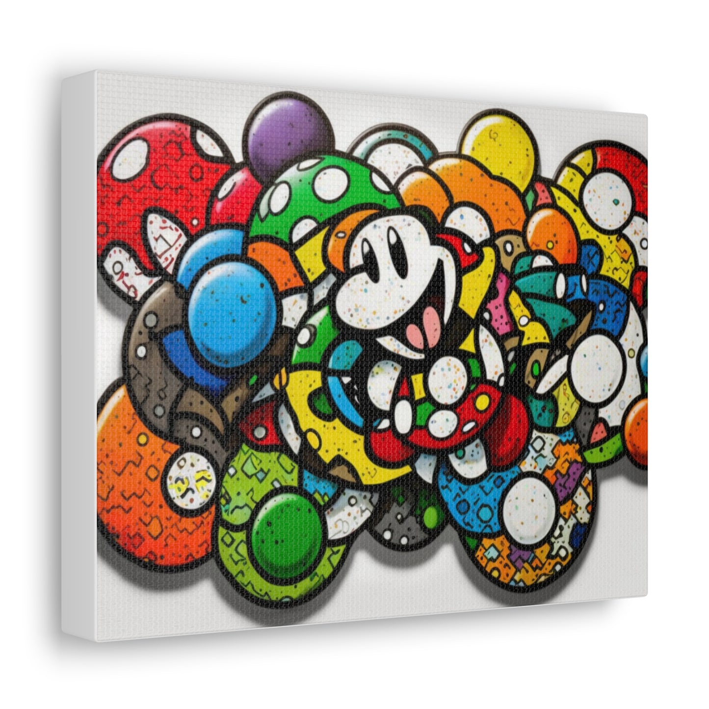 Mario's Myriad Mushrooms: Canvas Art