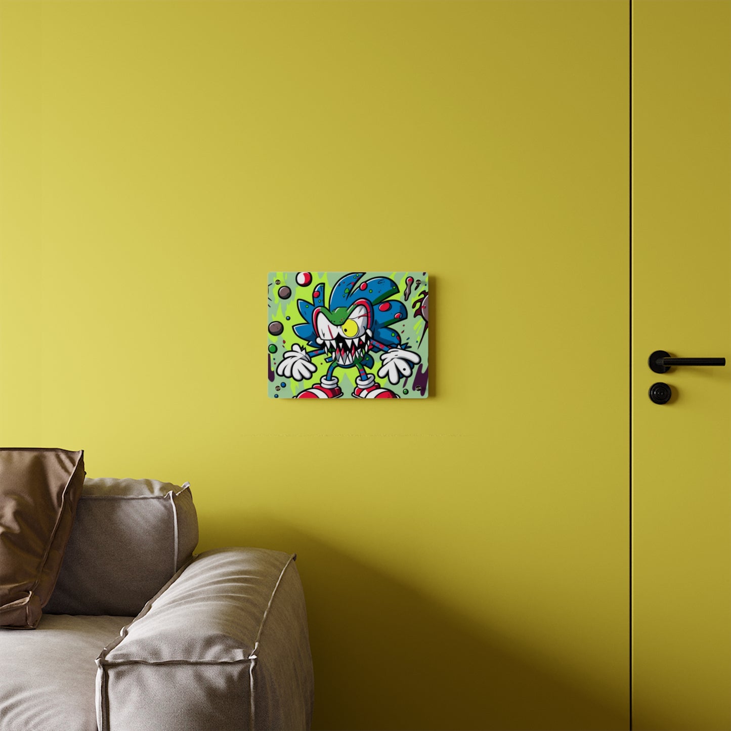 Sonic's Splotchy Sprint: Acrylic Wall Art Panels