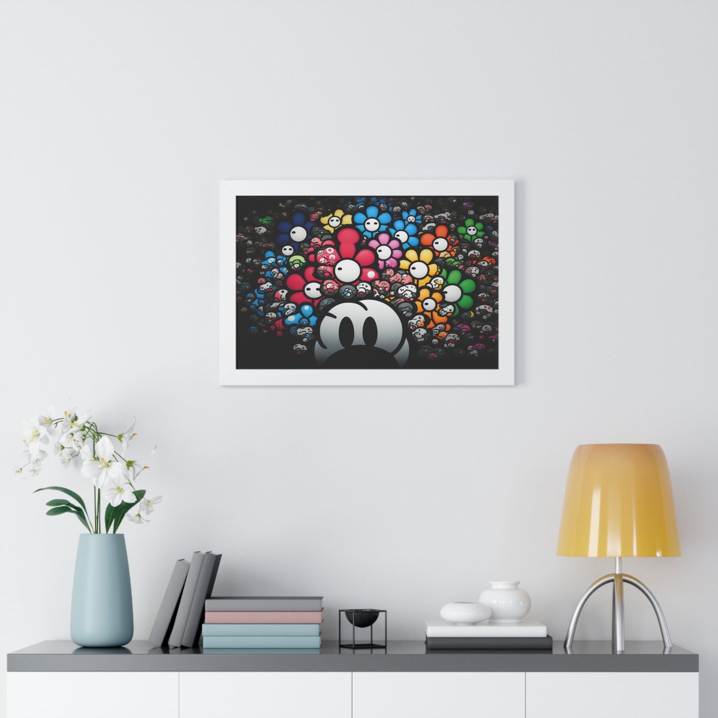 Bountiful Blooms of the Mushroom Kingdom: Framed Poster