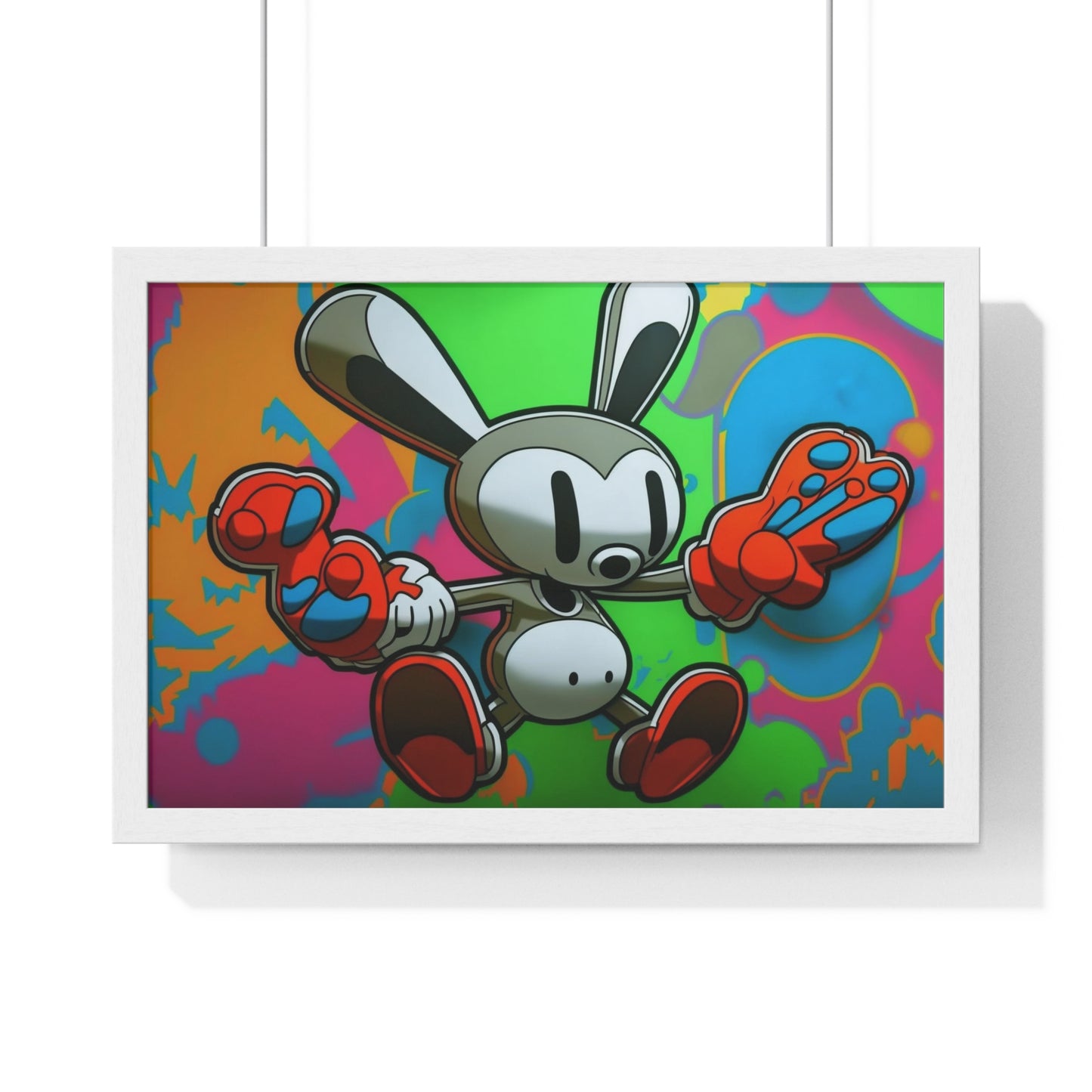 Rave Rabbit: Framed Poster