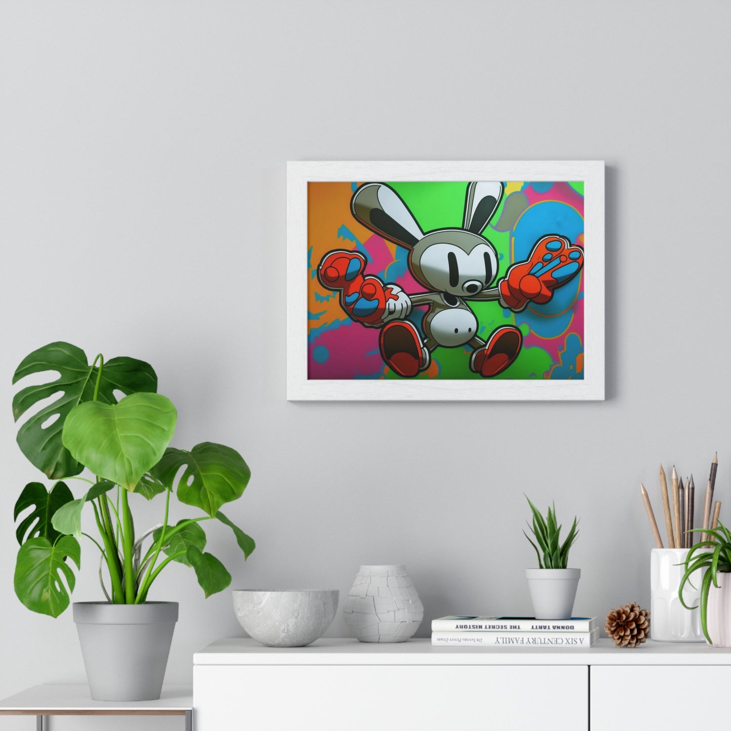 Rave Rabbit: Framed Poster