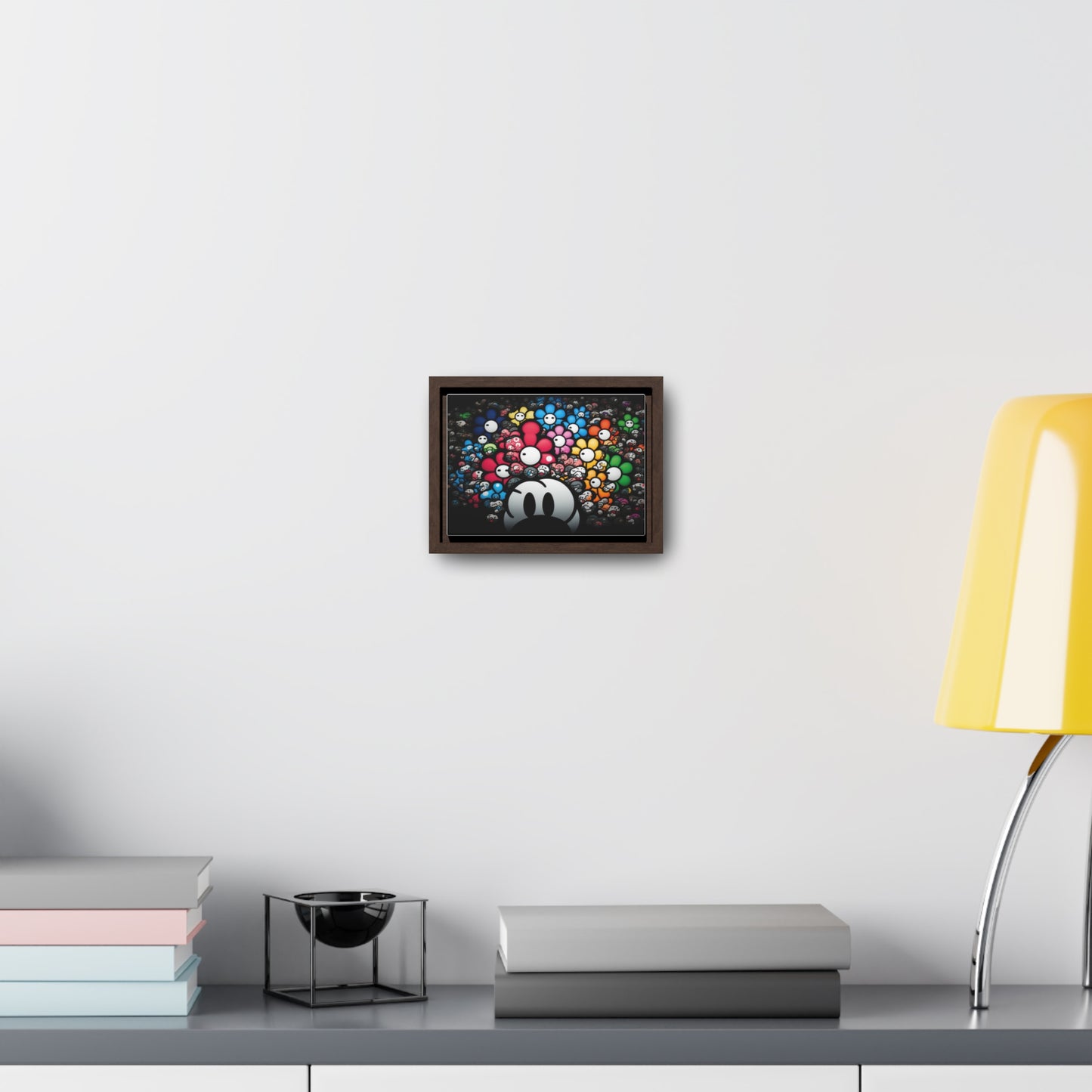 Bountiful Blooms of the Mushroom Kingdom: Framed Canvas Art