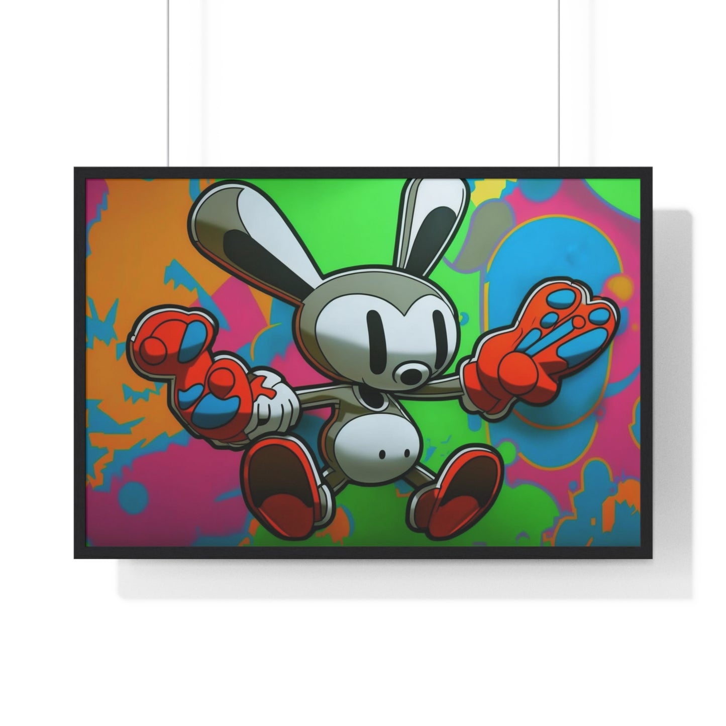 Rave Rabbit: Framed Poster