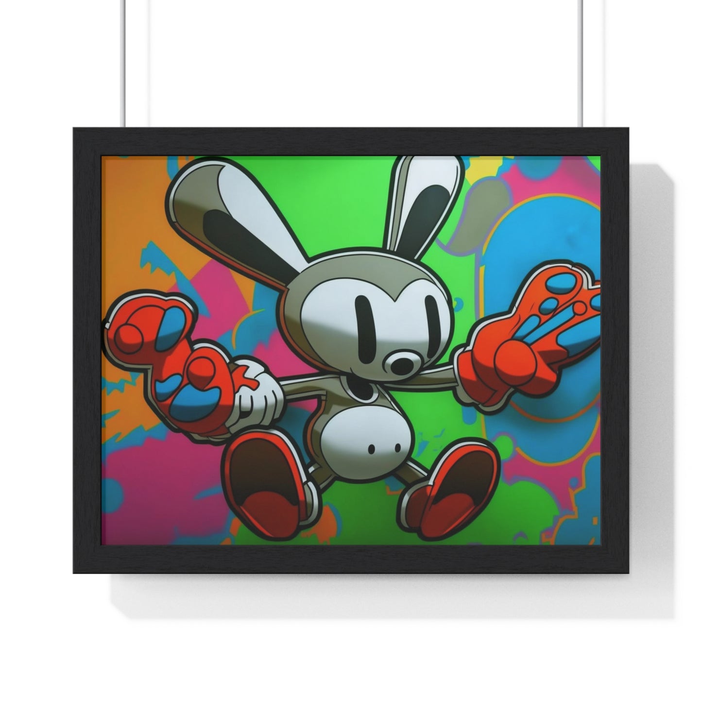 Rave Rabbit: Framed Poster