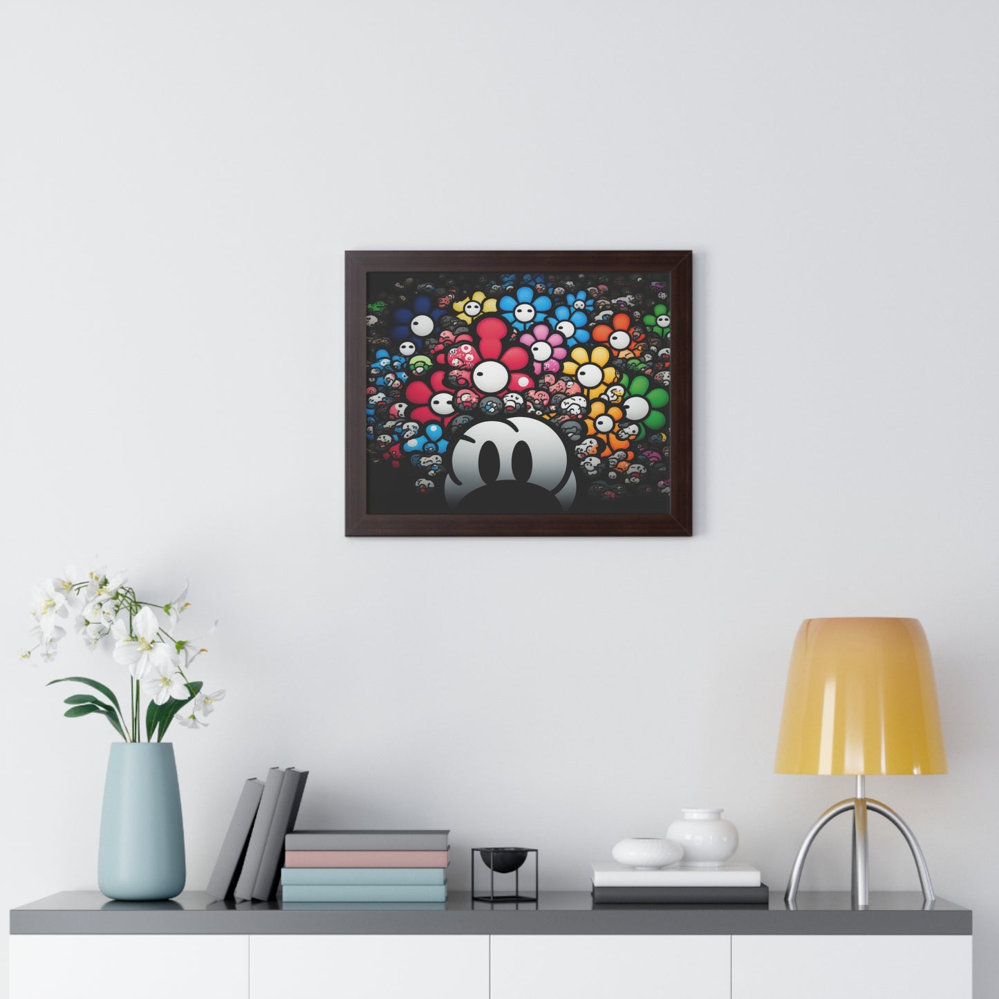 Bountiful Blooms of the Mushroom Kingdom: Framed Poster