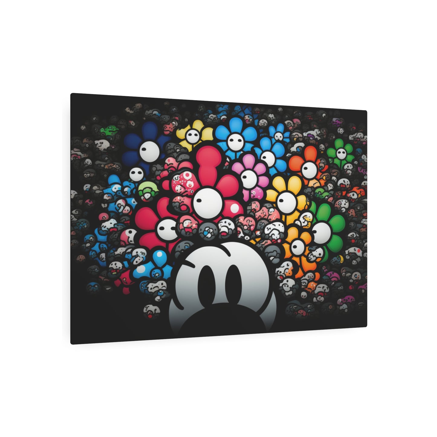 Bountiful Blooms of the Mushroom Kingdom: Metal Art Sign