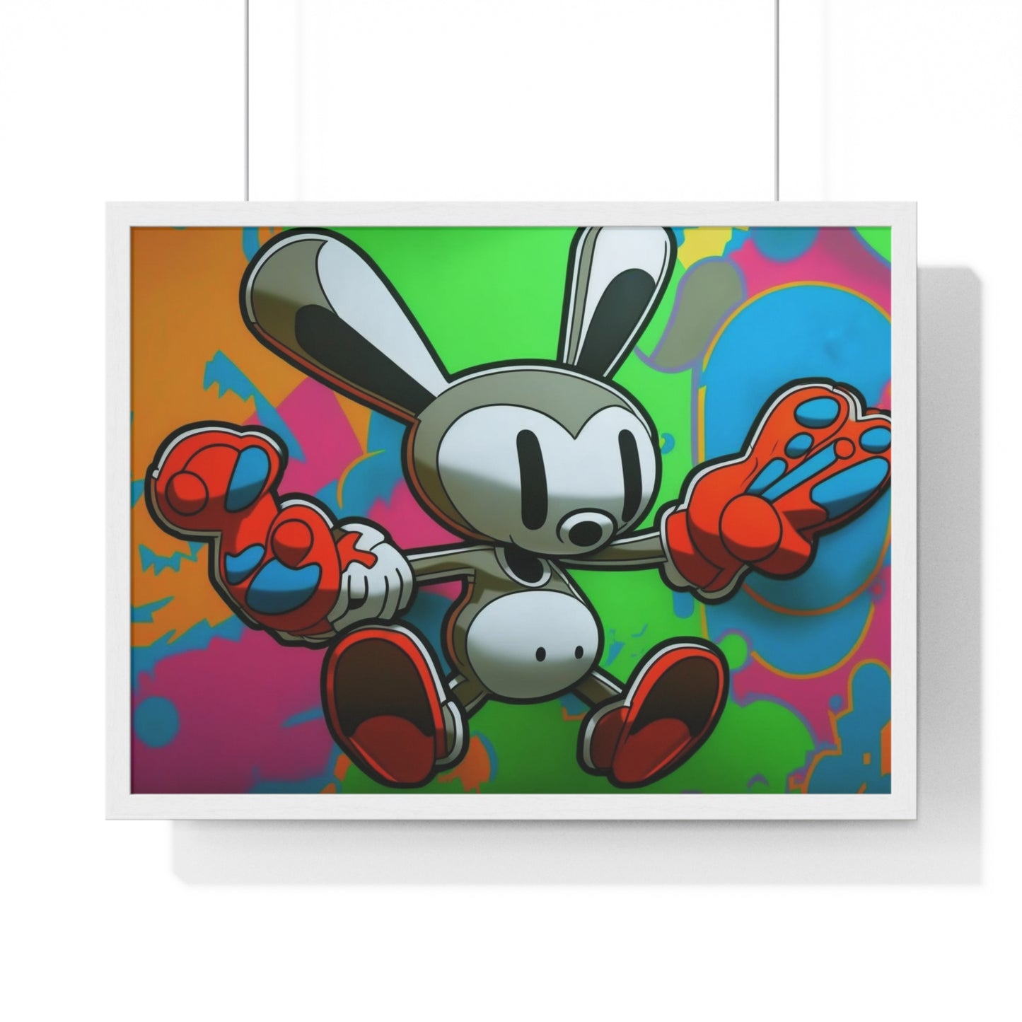 Rave Rabbit: Framed Poster