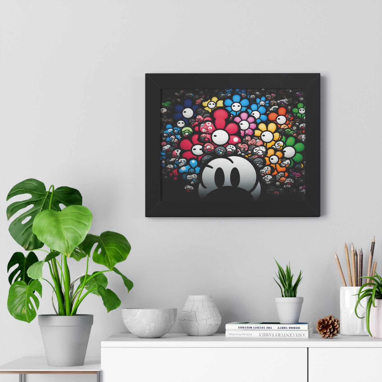 Bountiful Blooms of the Mushroom Kingdom: Framed Poster