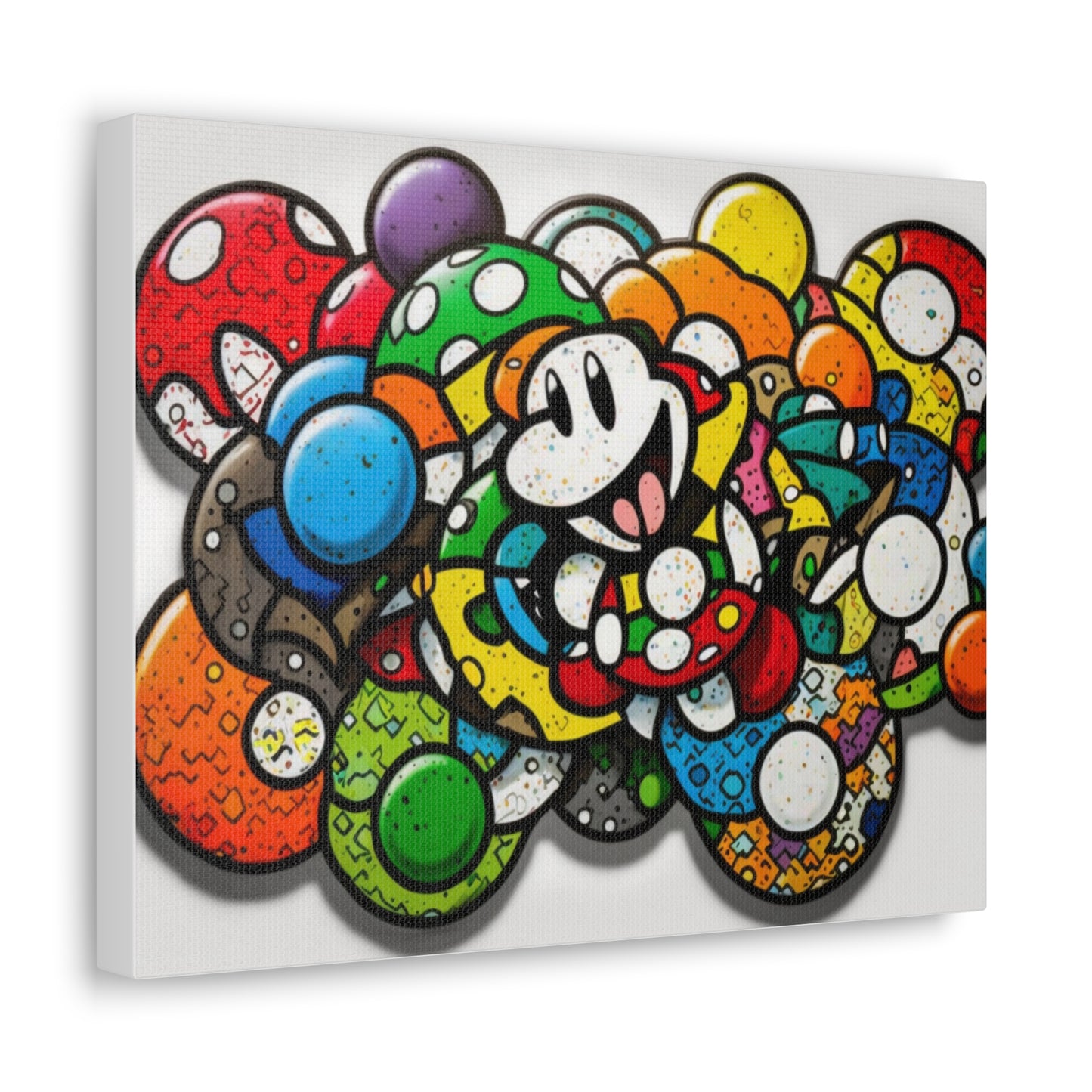 Mario's Myriad Mushrooms: Canvas Art