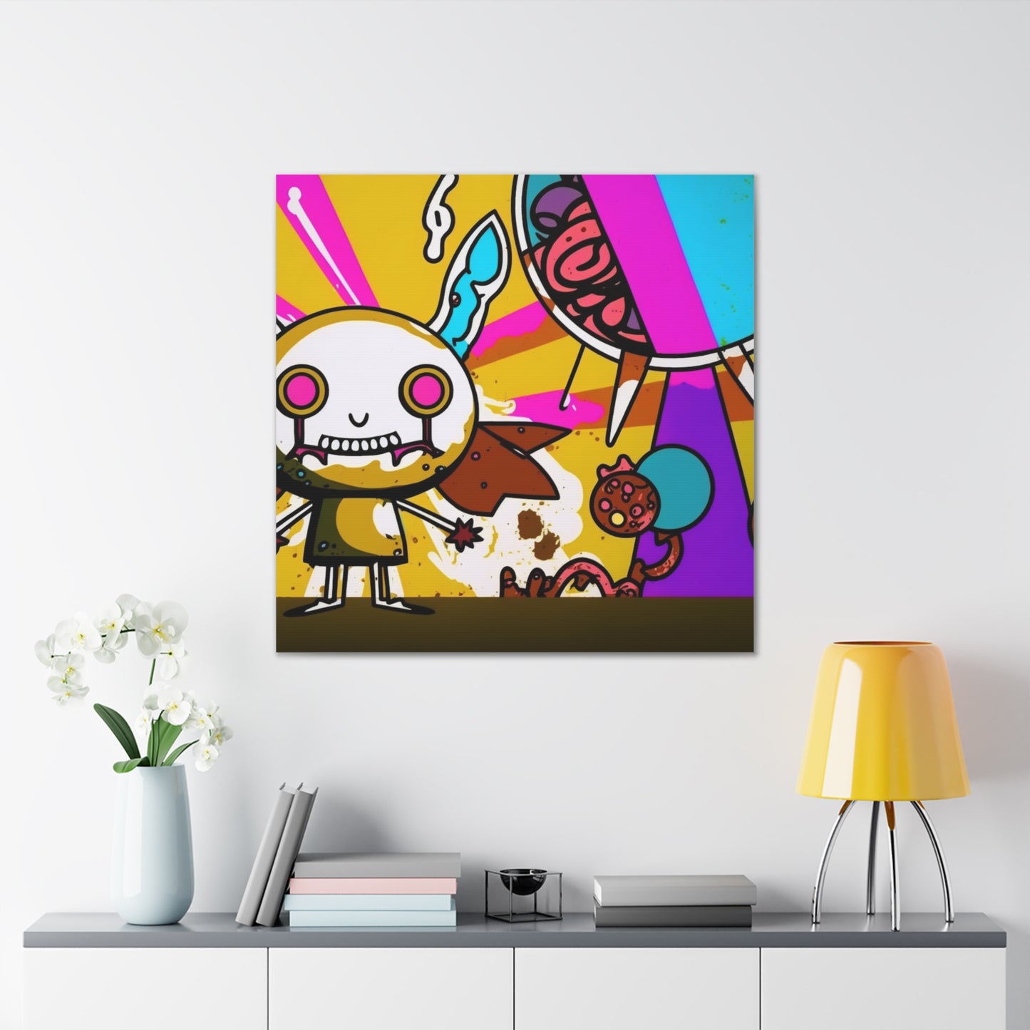 Cosmic Candyland Conquest: Canvas Art