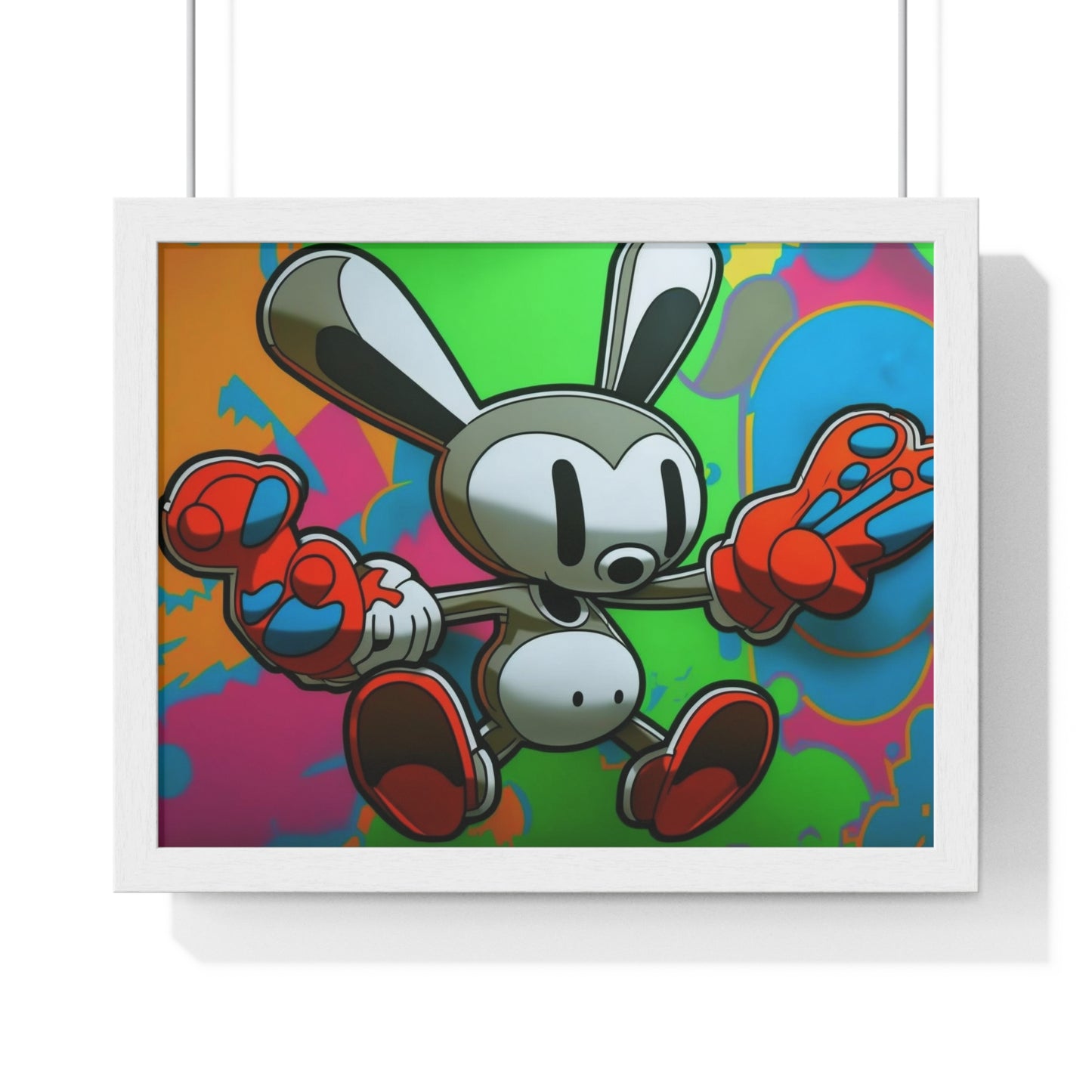 Rave Rabbit: Framed Poster