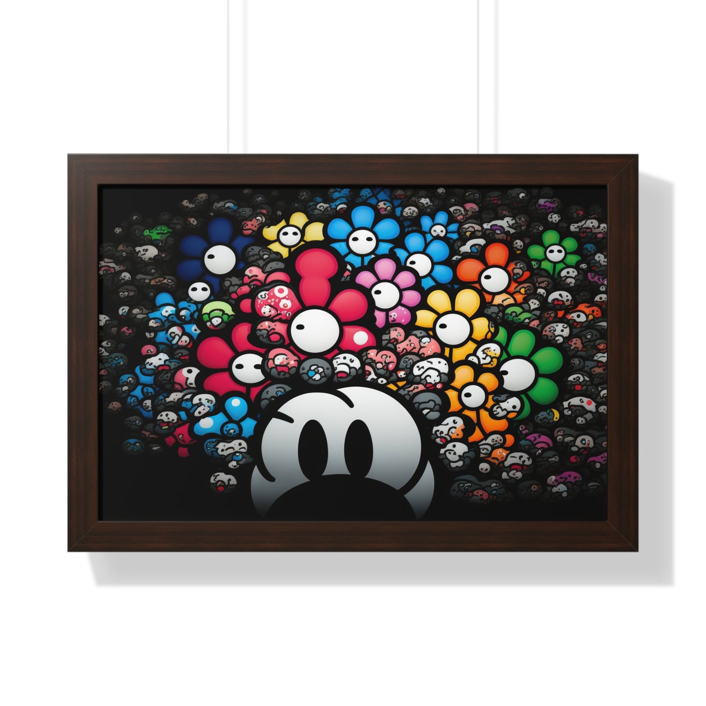 Bountiful Blooms of the Mushroom Kingdom: Framed Poster