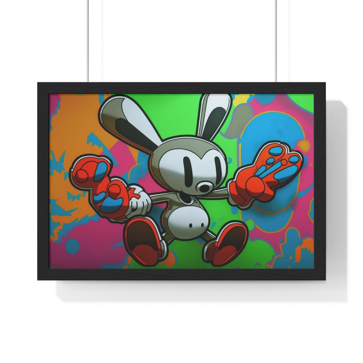 Rave Rabbit: Framed Poster