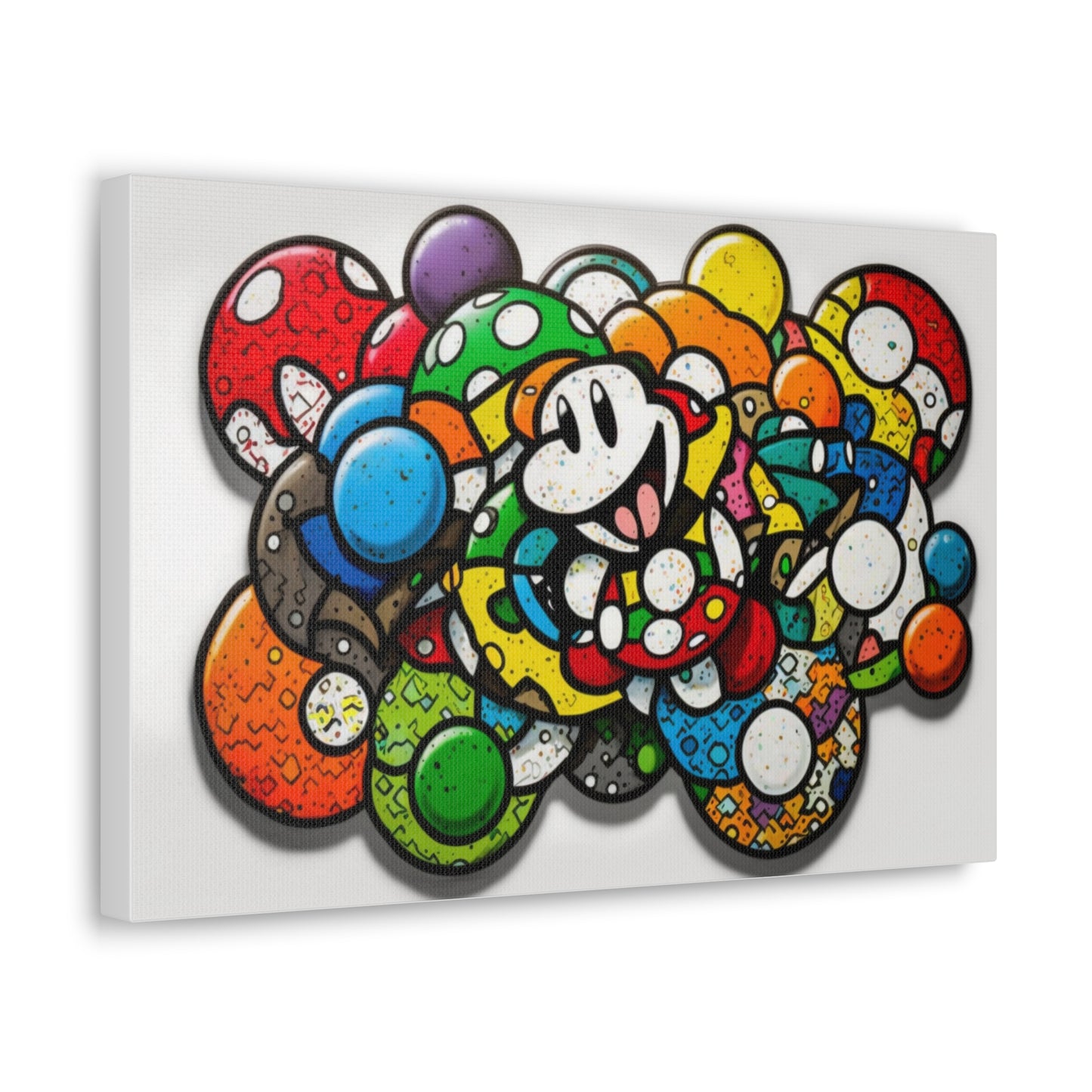 Mario's Myriad Mushrooms: Canvas Art