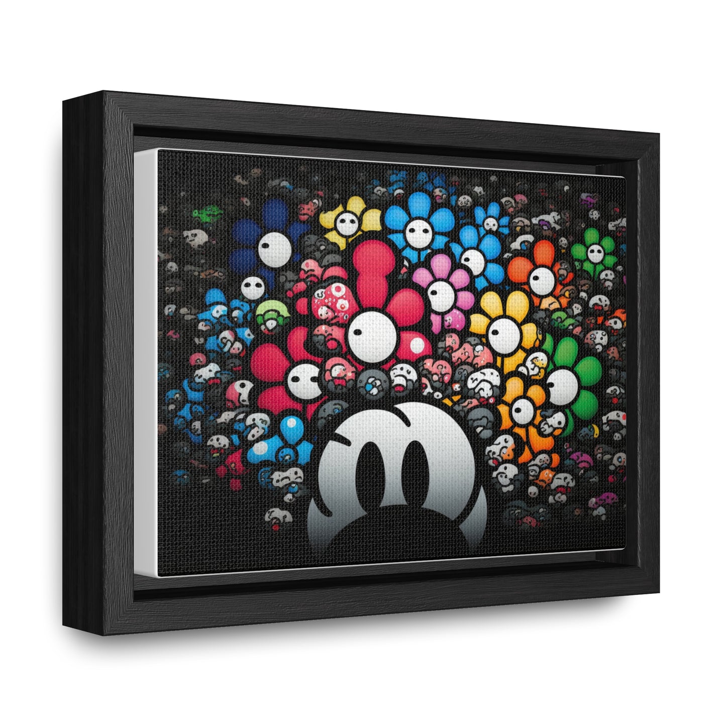 Bountiful Blooms of the Mushroom Kingdom: Framed Canvas Art