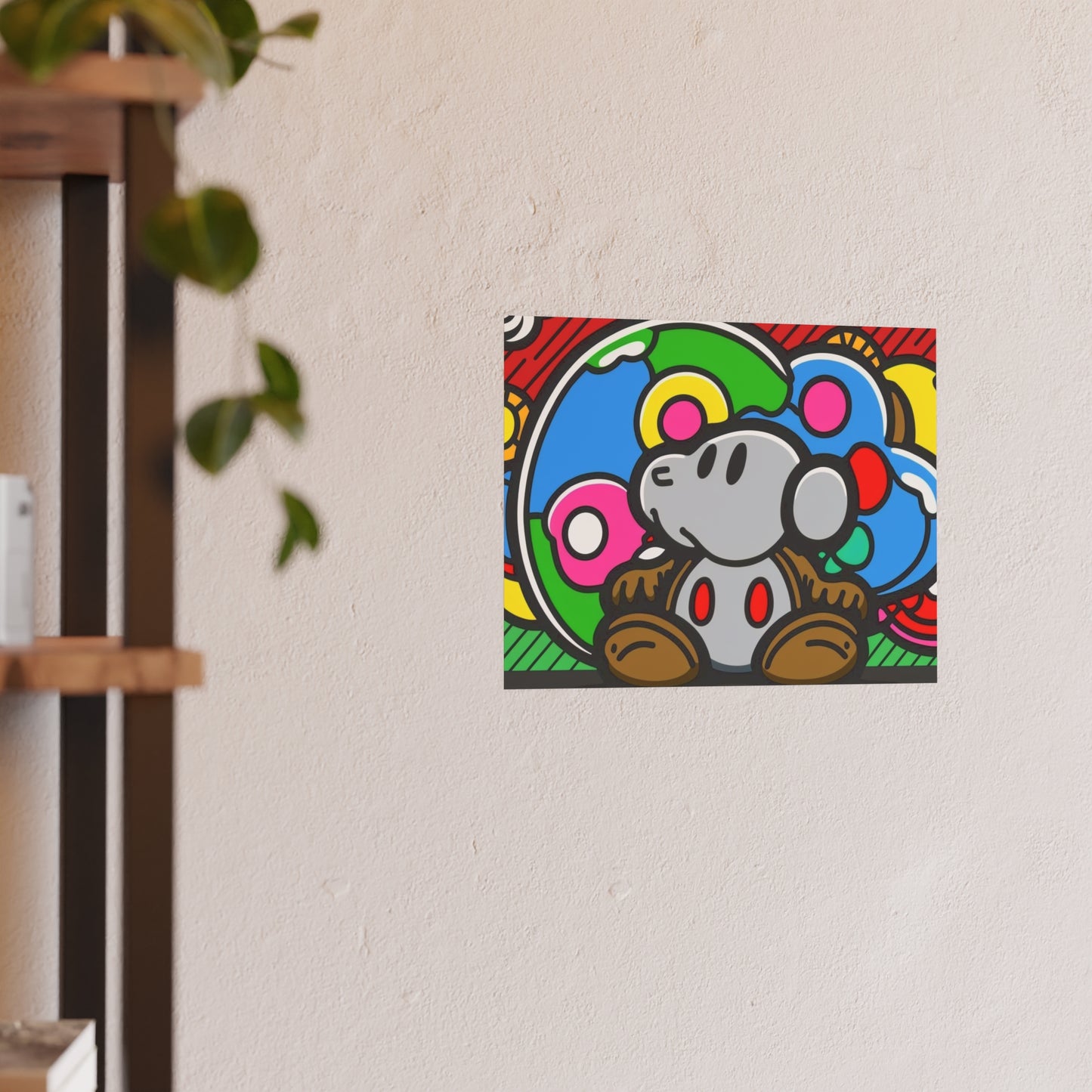 Toadstool Titan's Technicolor Tapestry: Satin and Archival Matte Posters