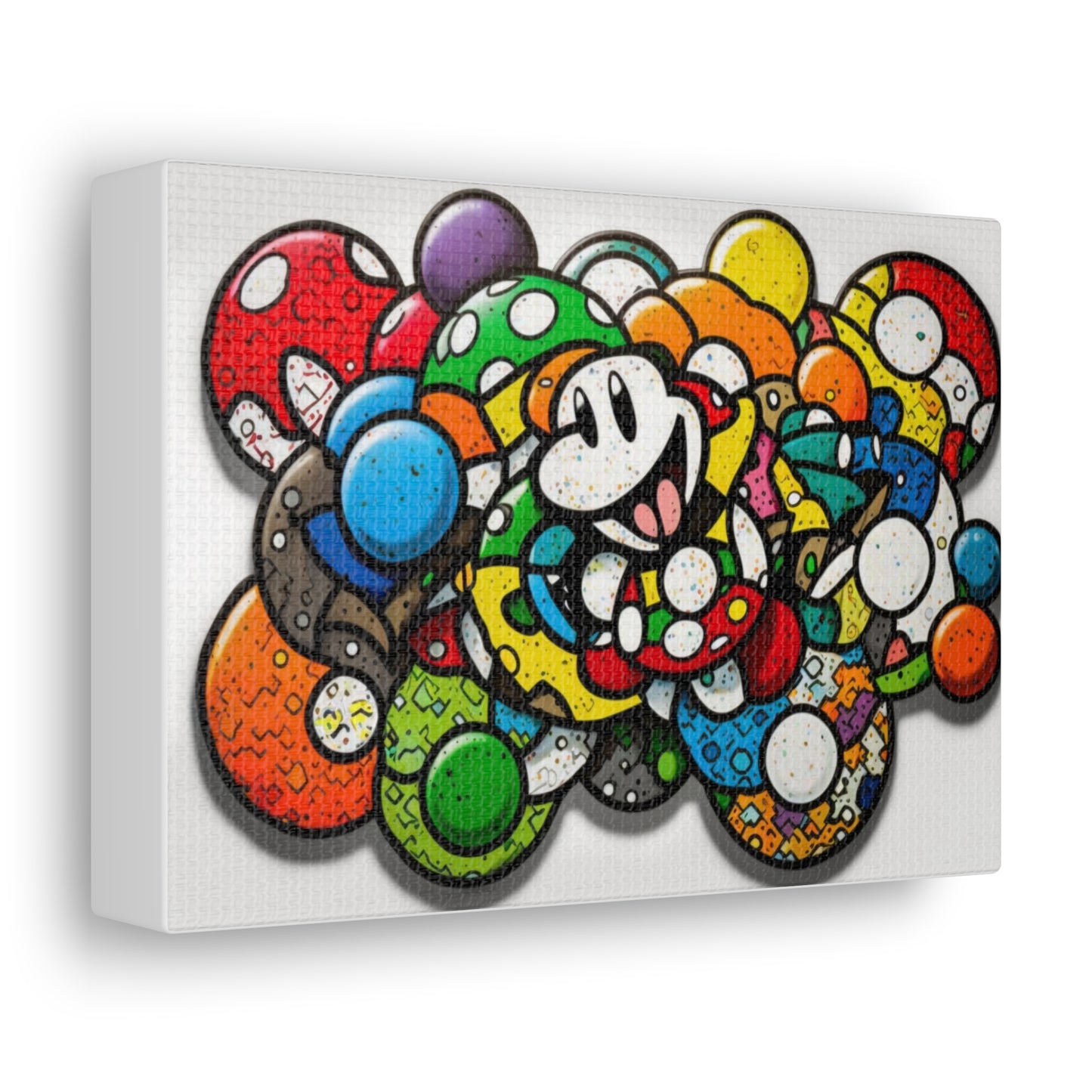 Mario's Myriad Mushrooms: Canvas Art