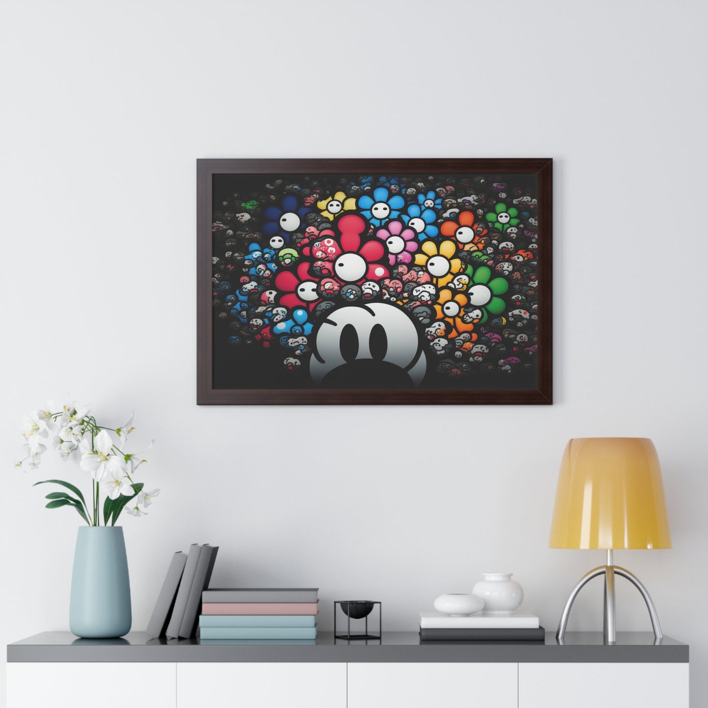 Bountiful Blooms of the Mushroom Kingdom: Framed Poster