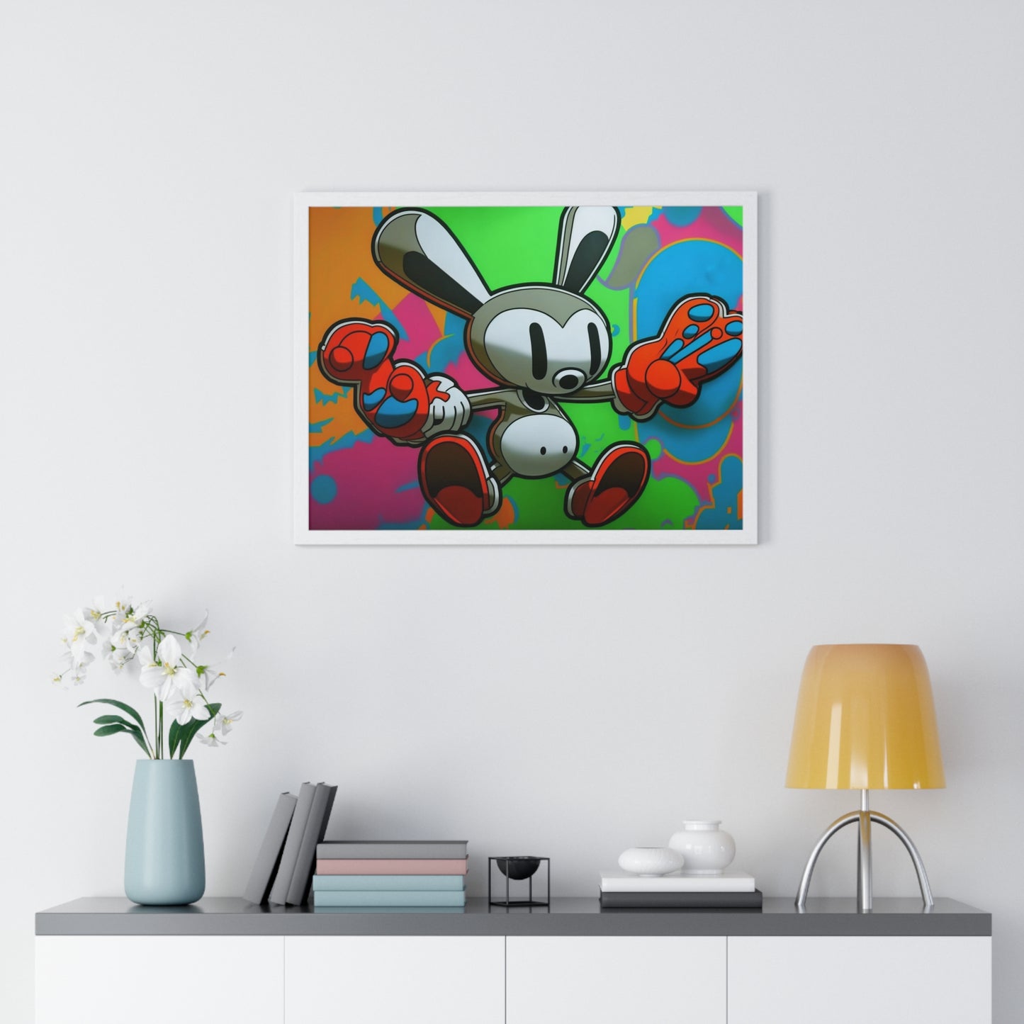 Rave Rabbit: Framed Poster