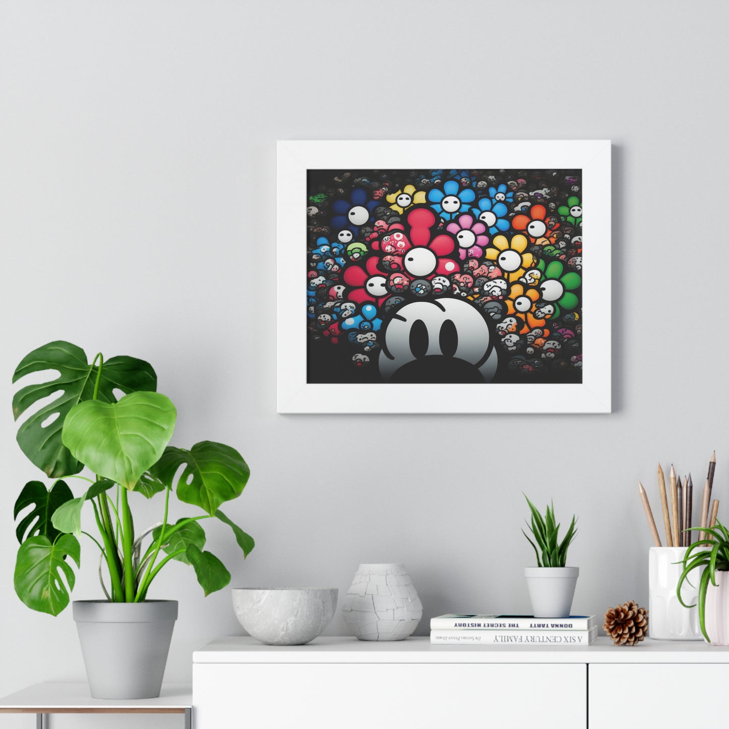 Bountiful Blooms of the Mushroom Kingdom: Framed Poster