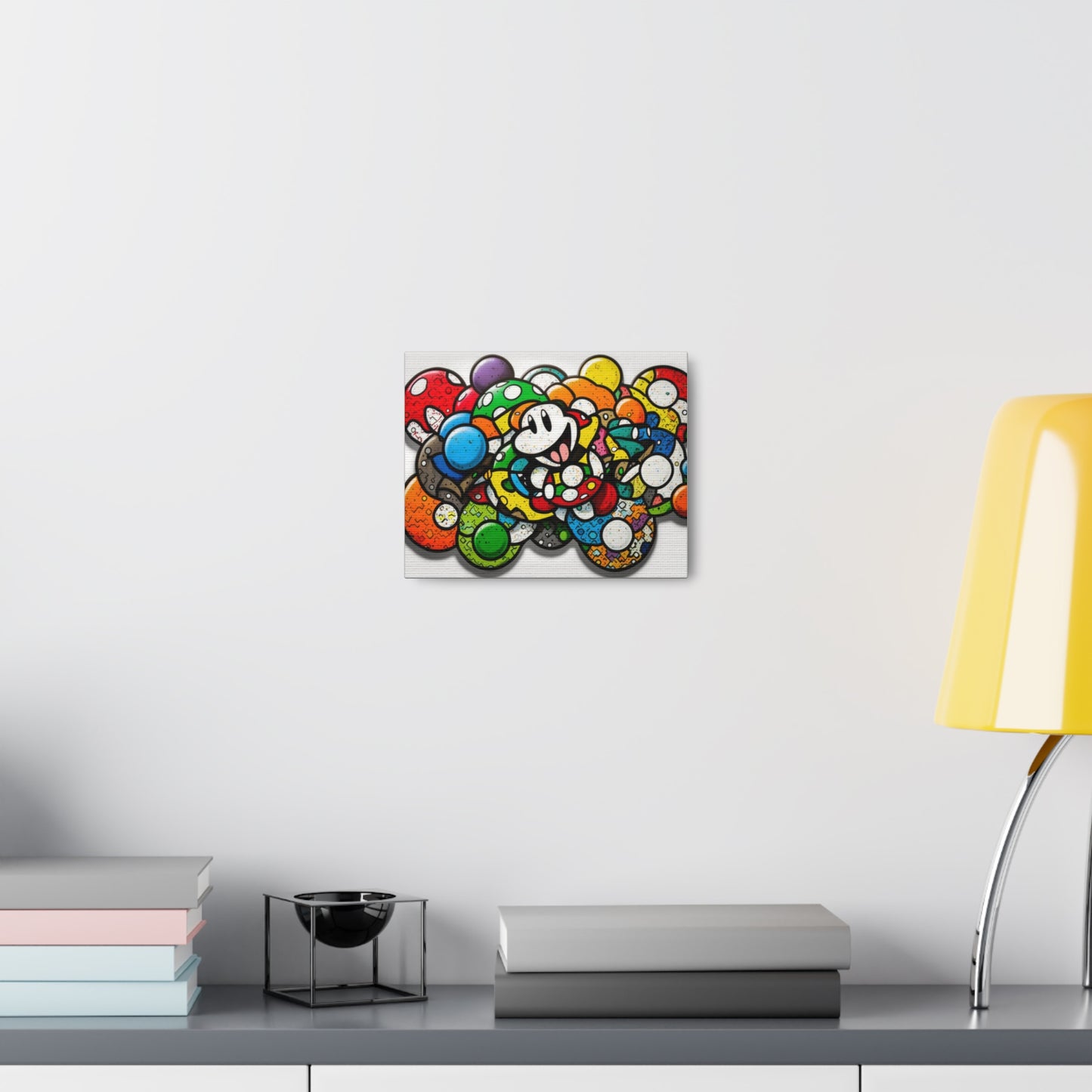 Mario's Myriad Mushrooms: Canvas Art