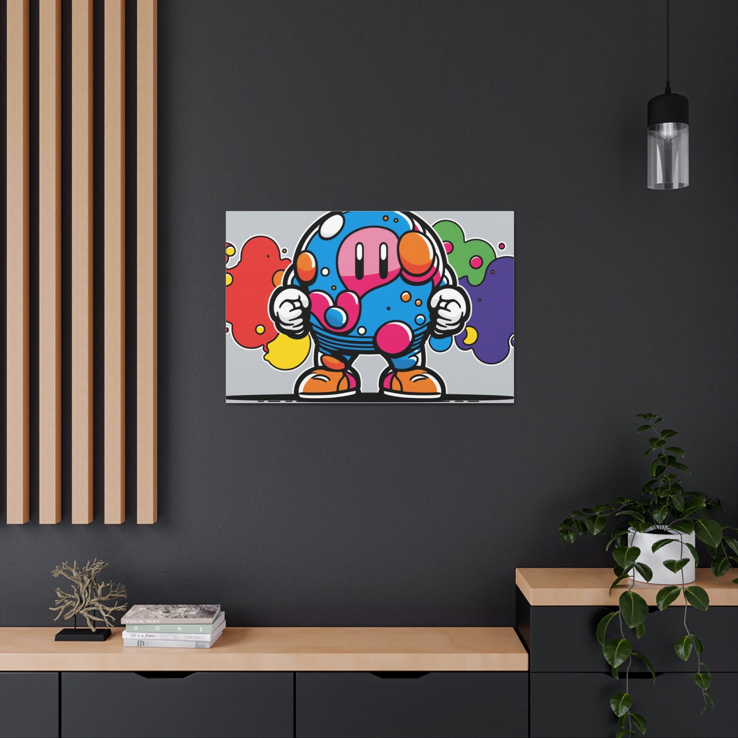 Mushroom Metropolis Marvel: Canvas Art