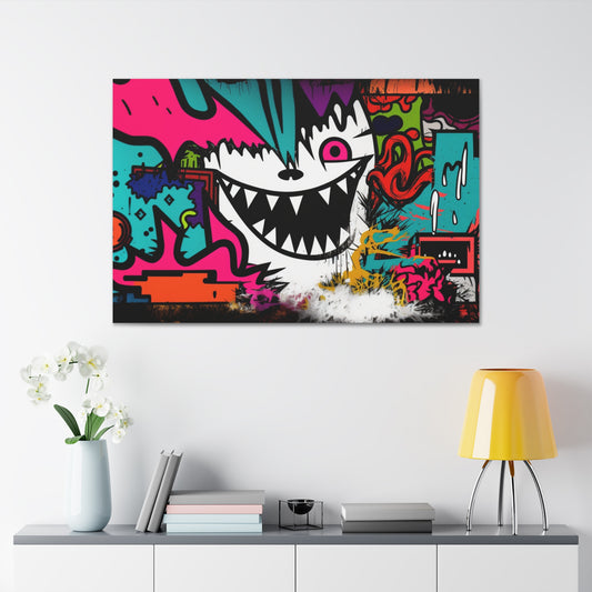 Neon Nightmare: Canvas Art