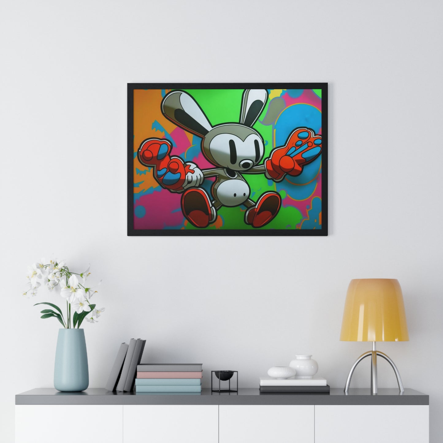 Rave Rabbit: Framed Poster