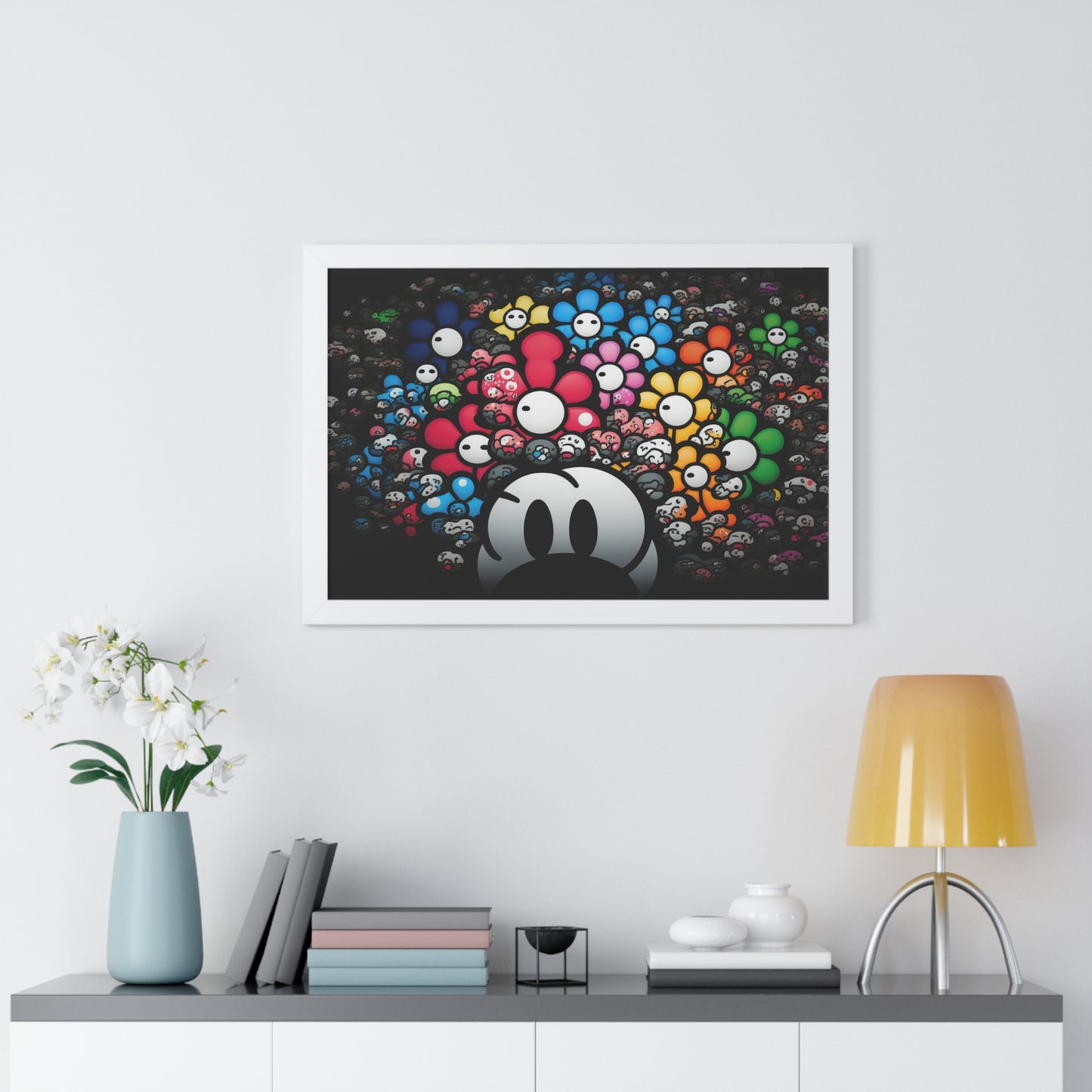 Bountiful Blooms of the Mushroom Kingdom: Framed Poster