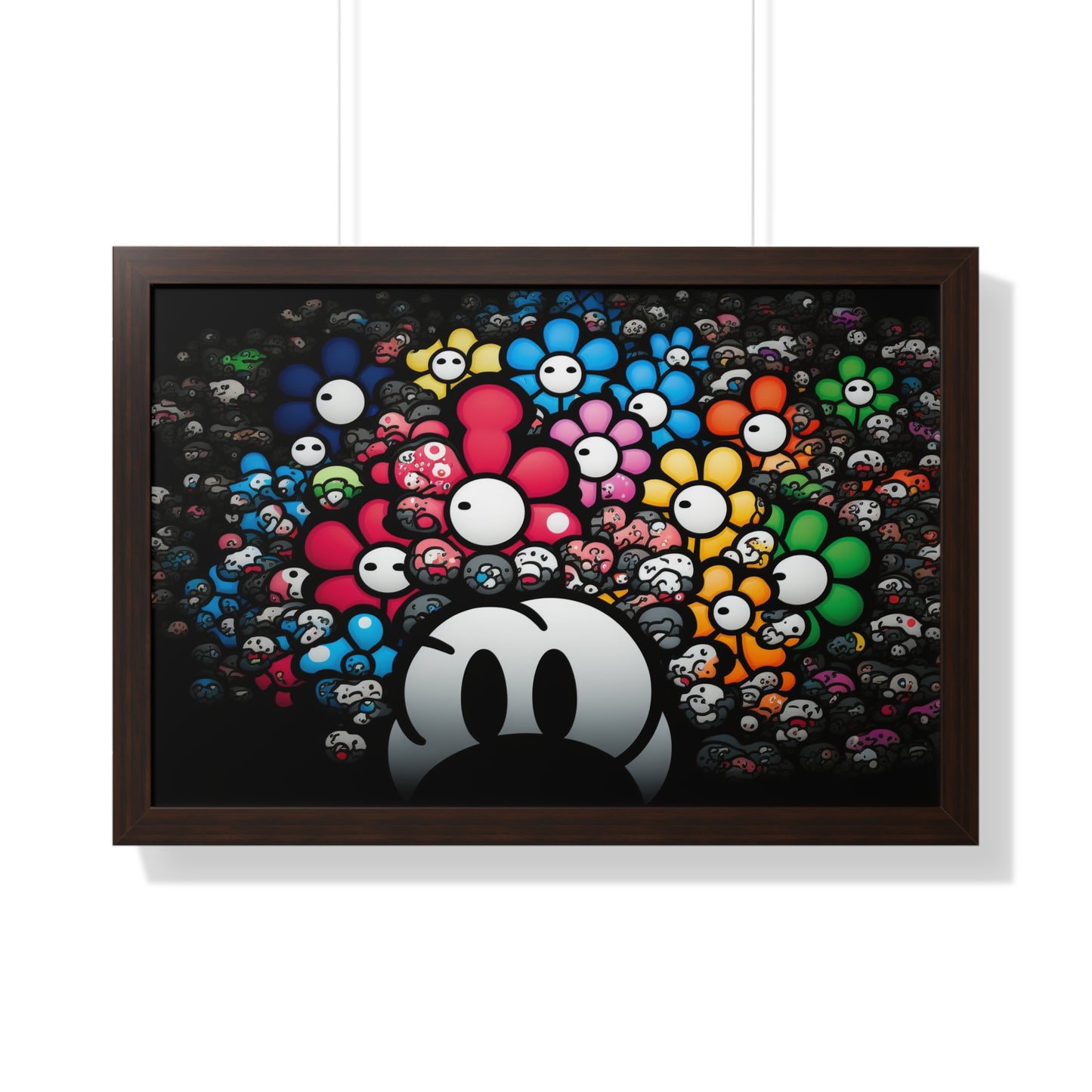 Bountiful Blooms of the Mushroom Kingdom: Framed Poster