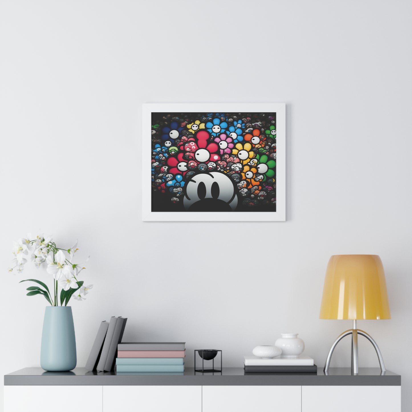 Bountiful Blooms of the Mushroom Kingdom: Framed Poster