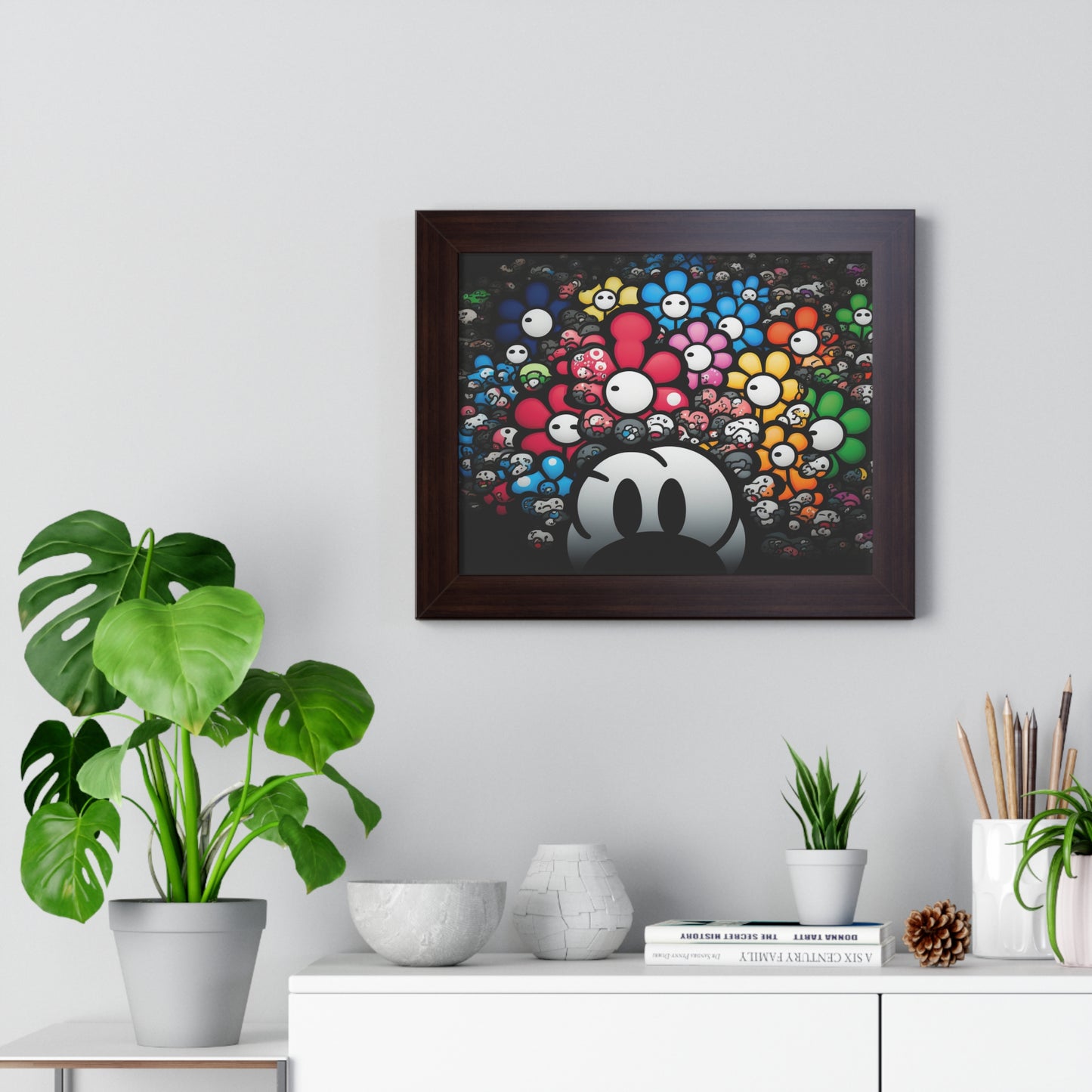 Bountiful Blooms of the Mushroom Kingdom: Framed Poster