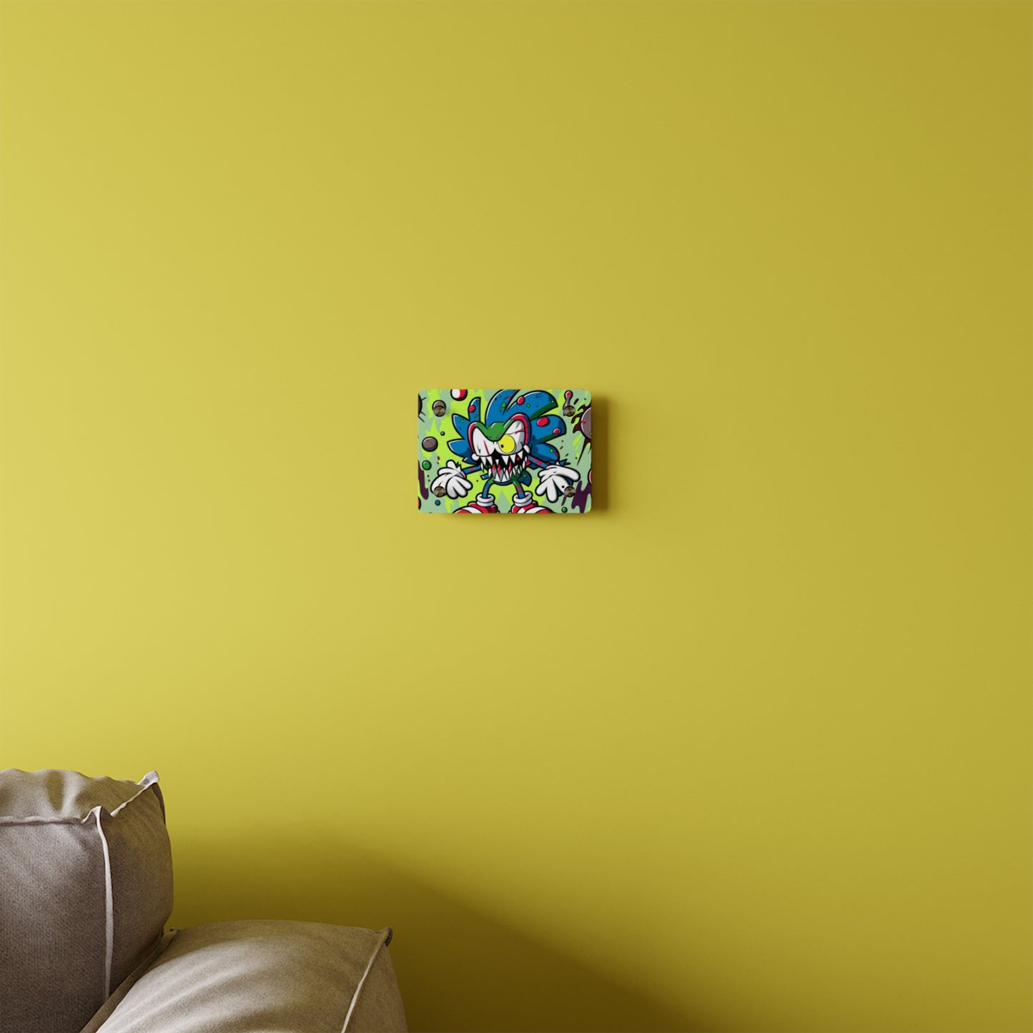 Sonic's Splotchy Sprint: Acrylic Wall Art Panels