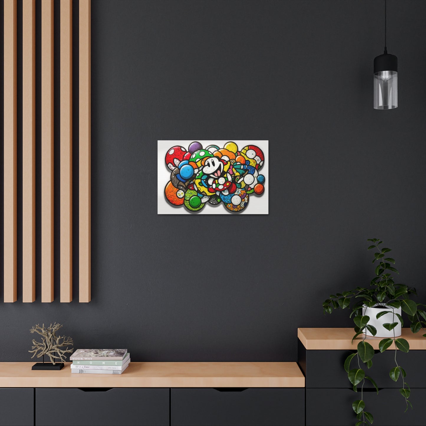 Mario's Myriad Mushrooms: Canvas Art